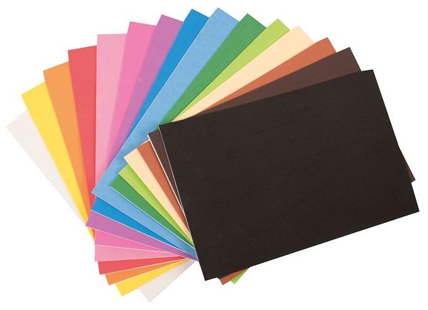 Moosgummi-Bogen, selbstklebend 20 x 30 cm, 15 Stück