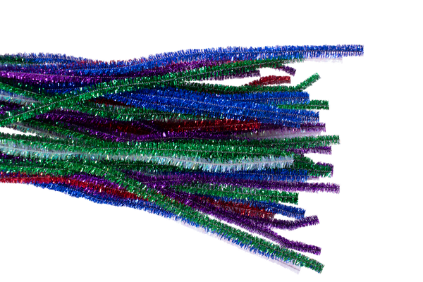 FOLIA Pfeifenputzer Metallic, 50 cm lang, 50 Stück