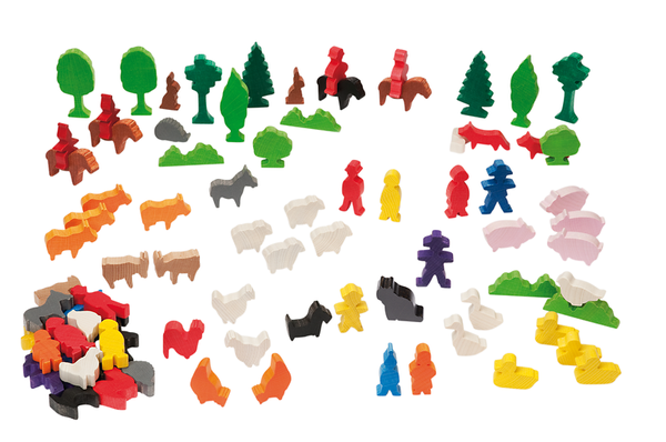 DUSYMA Themenset Heimische Tiere, 84-teiliges Set