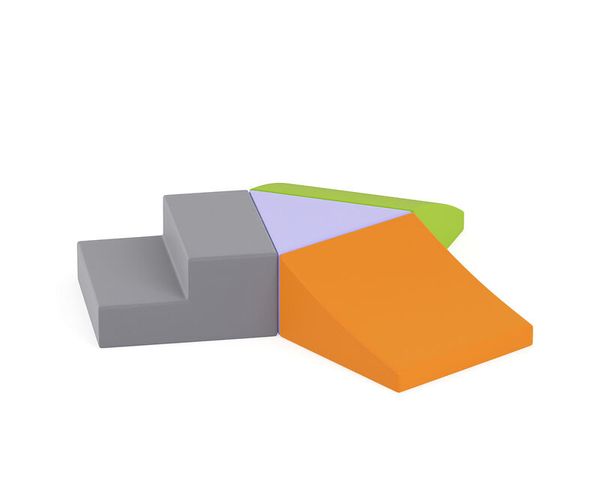 KITAEINKAUF Bewegungsparcours Schaumstoff, Rutschen, Kunstleder, 4-teiliges Set KITAEINKAUF Bewegungsparcours Schaumstoff, Rutschen, Kunstleder, 4-teiliges Set