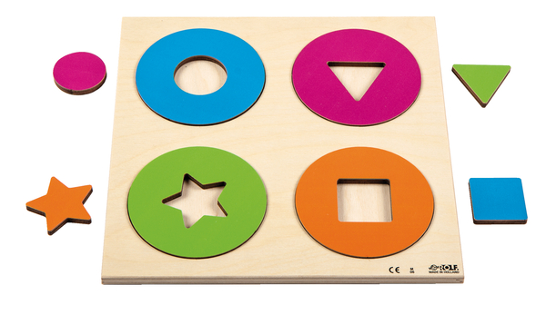 Reliefpuzzle Entdecke Farben und Formen, 2 Puzzle (8+16 Teile), ab 4 Jahre (SONDERANGEBOT)