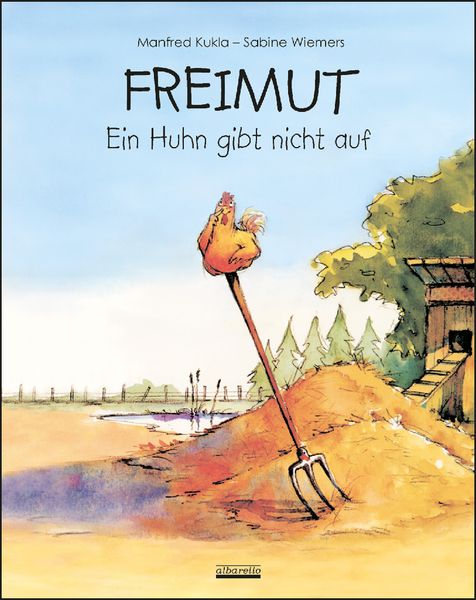 Huhn,  Comic,  Pfahlgabel,  Erde,  Bauerndorf