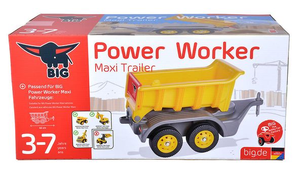 BIG Power Worker Maxi Trailer mit Anhängerkupplung BIG Power Worker Maxi Trailer mit Anhängerkupplung
