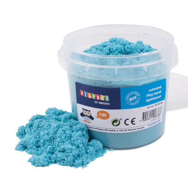 Kinetischer Sand, Spiel-Sand, Sandbox-Set, Sand in Eimer, Blaues Sand