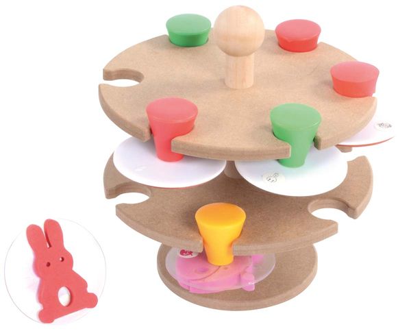 holzspielzeug, puzzle-stacking, kinder-spielzeug, farbig, zubehör-einführung