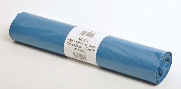 blau, Müllsäcke, Rolle, Plastik, Polyethylen