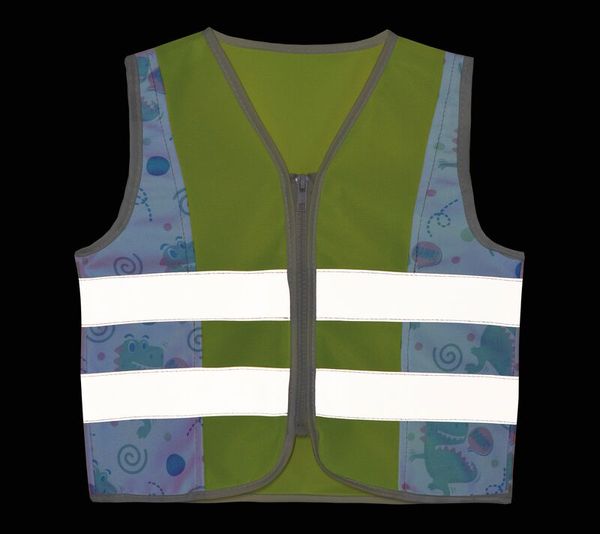 Warnweste Kinder mit Reißverschluss, versch. Größen & Motiven, 1 Stk.