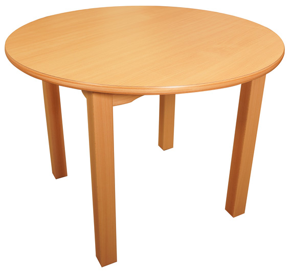 rundeTisch, Holztisch, Naturholz, Holztischplatte, vierBeine
