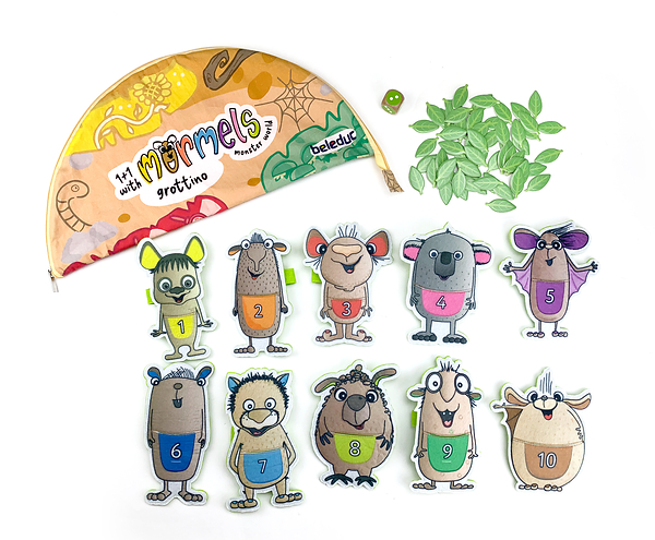 Mormels "Grottino" - Zählen lernen mit Mormels-Handfiguren Mormels "Grottino" - Zählen lernen mit Mormels-Handfiguren