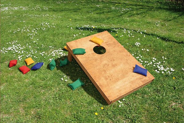 Bohnensäckchen Zielwurfspiel