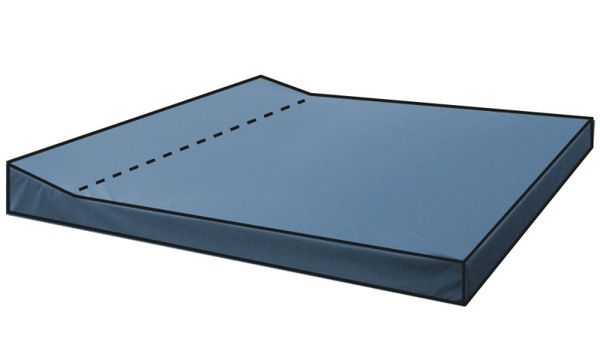 Wickeltischauflage Paul, flache Aufkantung hinten, variable Größe Wickeltischauflage Paul, flache Aufkantung hinten, variable Größe