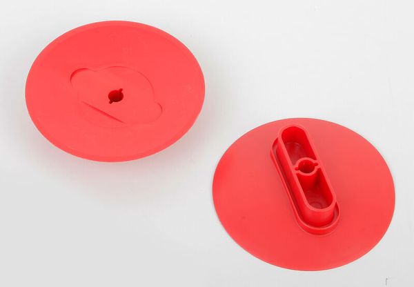 Abdeckung rot groß, 2er-Set