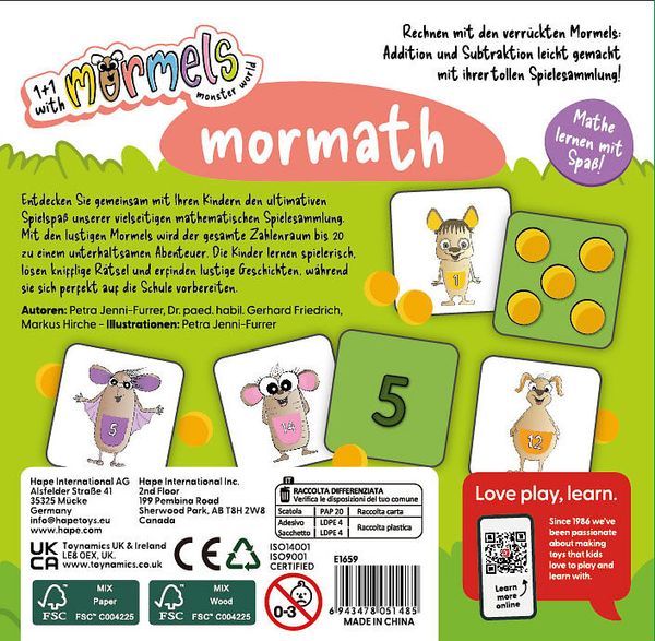 HAPE "Mormels Mormath" - Spielesammlung, ab 4 Jahre