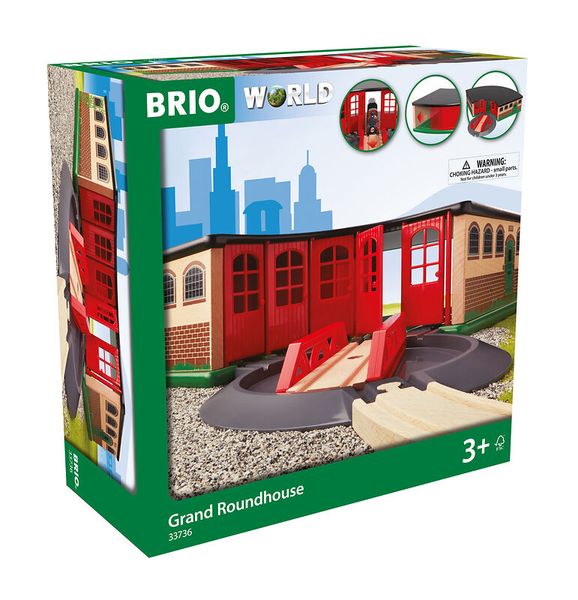 BRIO Großer Ringlokschuppen, 2 Teile, ab 3 Jahre