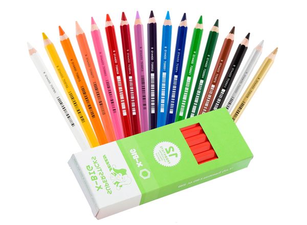 JOLLY X Big - 12 Buntstifte, sechskant, Farbe wählbar (SONDERANGEBOT) JOLLY X Big - 12 Buntstifte, sechskant, Farbe wählbar (SONDERANGEBOT)