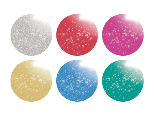 CREALL Glitterkleber, 6 Farben, je 100 ml (SONDERANGEBOT)