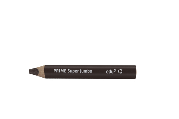 edu³ PRIME Super Jumbo 3in1 Dreikant-Buntstifte, 6 Stück, Farbe wählbar