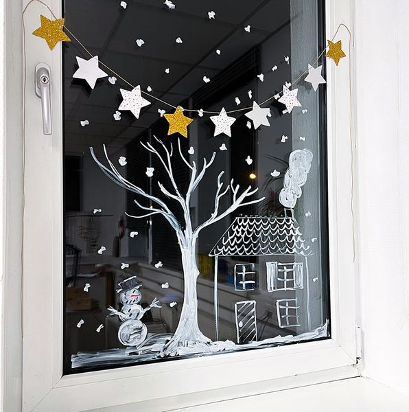 Fenstermaler, 8 Stück Fenstermaler, 8 Stück