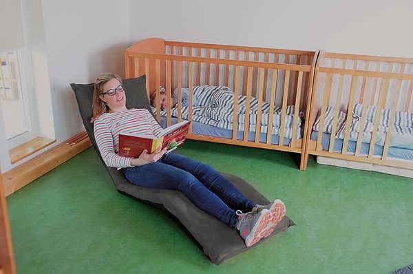 Sitzsack, Lesesessel, Kinderzimmer, Bett, Kinderbett