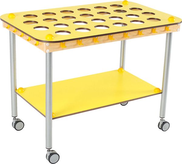 Zahnputzbecherwagen, Rechteck, für 26 Becher, Farbe wählbar