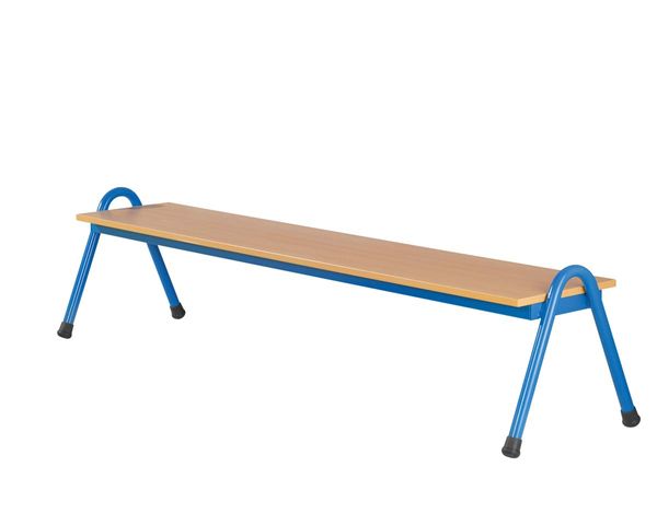 Bank, Fitnessbank, holzbank, blaues rahmen, Holzplatte