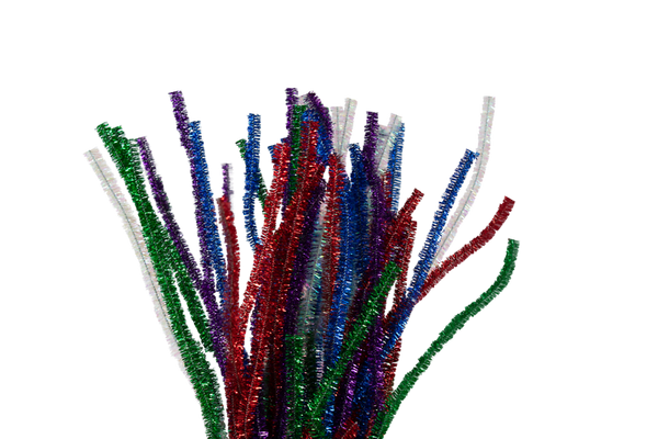 FOLIA Pfeifenputzer Metallic, 50 cm lang, 50 Stück