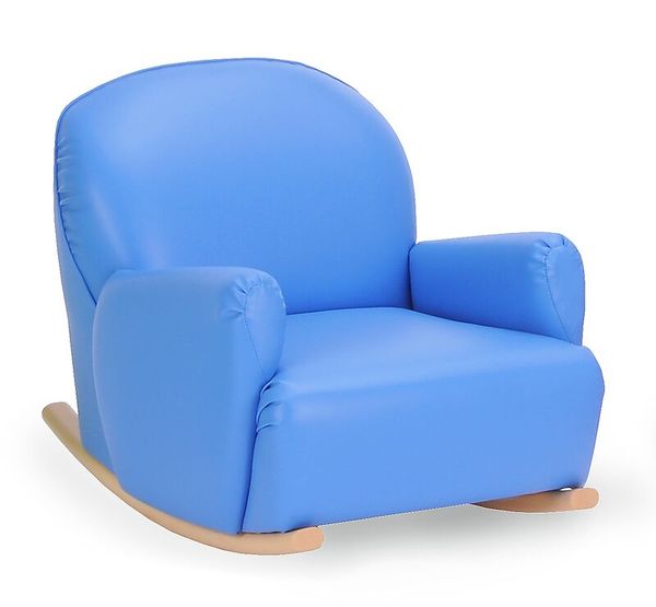 Kinder-Schaukelsessel, mit Kunstlederbezug, Sitzhöhe 30 cm, Farbe wählbar