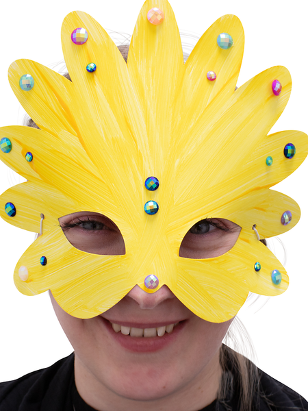 Märchen-Masken, weiß, 16 Stück