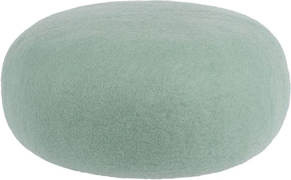 futon pillow, kissen, rundkissen, mintgrün, textured fabric