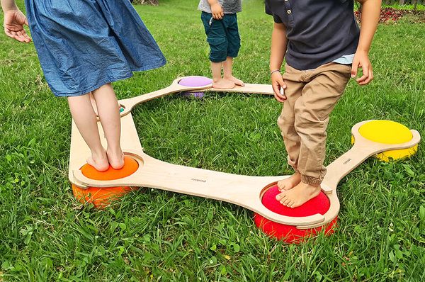 PEDALO Stapelbaustein Balanciersteg Set, 3-teilig