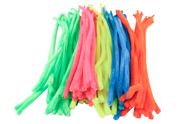 FOLIA Chenilledraht neon, 50 cm lang, Ø 8 mm, 100 Stück, farbig sortiert FOLIA Chenilledraht neon, 50 cm lang, Ø 8 mm, 100 Stück, farbig sortiert