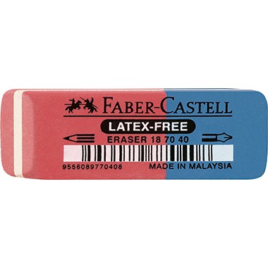 Faber-Castell Radierer Kautschuk rot/blau Faber-Castell Radierer Kautschuk rot/blau