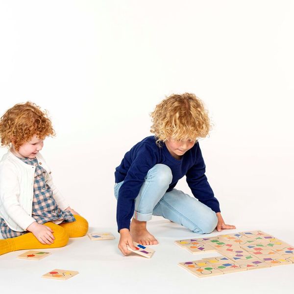 kids, children, board game, puzzle, wooden tiles