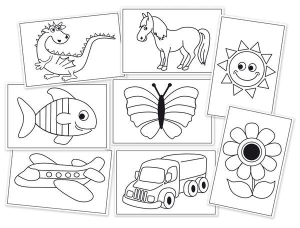 FOLIA Stickkarten zum Ausnähen, 48 Stück in 8 Motiven FOLIA Stickkarten zum Ausnähen, 48 Stück in 8 Motiven