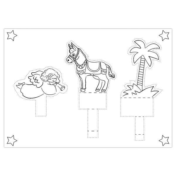 Blanko Prickelvorlagen Weihnachtskrippe Blanko Prickelvorlagen Weihnachtskrippe