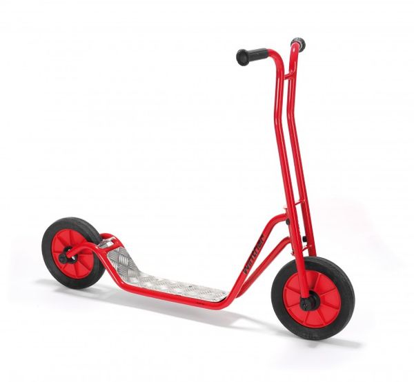 Tretroller, Scooter, Rot, Metallrahmen, Gummireifen