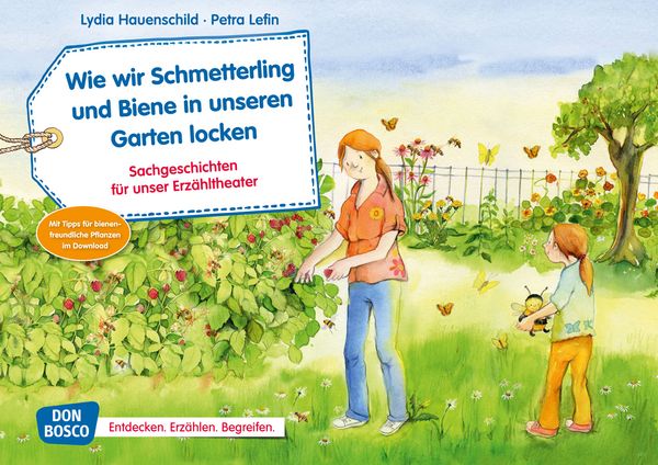 Kamishibai Bildkartenset - Wie wir Schmetterling und Biene in unseren Garten locken Kamishibai Bildkartenset - Wie wir Schmetterling und Biene in unseren Garten locken