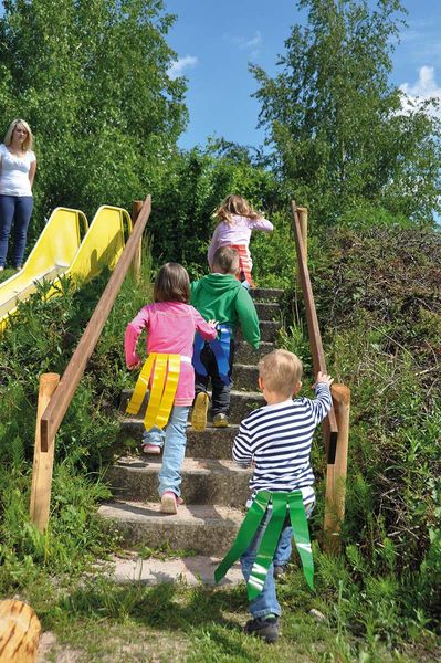 Fang mich Bänder, 4 Gürtel mit je 3 Bändern