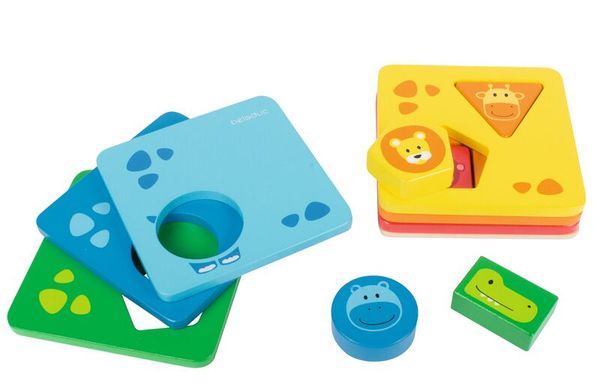 Steckspiel / Puzzle Stacky Tower, 11 Teile, ab 2 Jahre Steckspiel / Puzzle Stacky Tower, 11 Teile, ab 2 Jahre