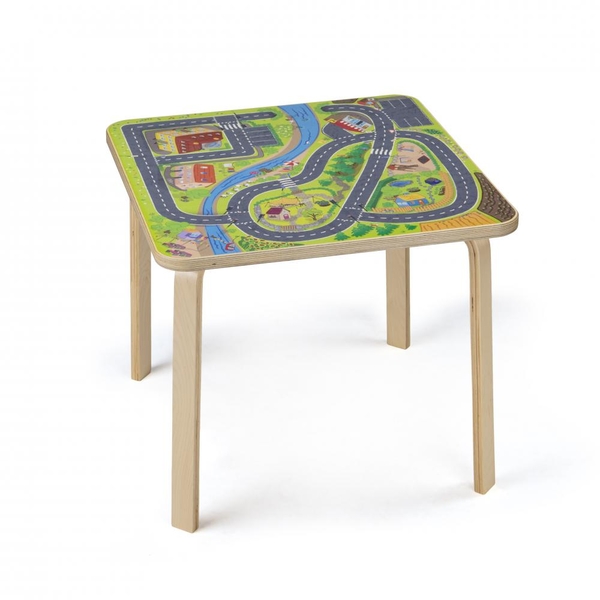 Spielzeugtisch, Kinder Tisch, Holztisch, Puzzletisch, Muster-Bahn