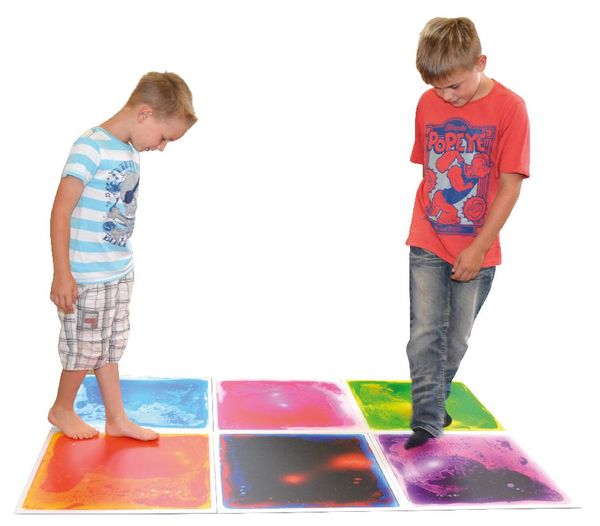 Schwarzlicht, Fußmatte, Farbfeld, Kinder, Trockenteller