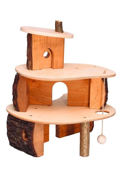 Puppen-Baumhaus klein (LxBxH): 38 x 38 x 40 cm), montiert