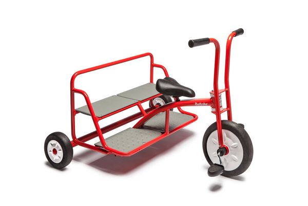 Dreirad, Kinderfahrzeug, Pedalrad, Rot, Metallrahmen