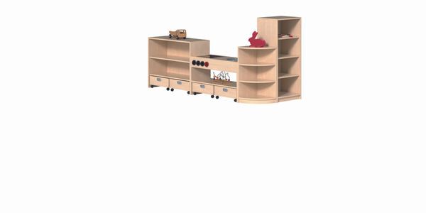 Korpusregalsysteme "KAI" Regalsystem (B/H/T: 244 x 60/80/120 x 40/92 cm)