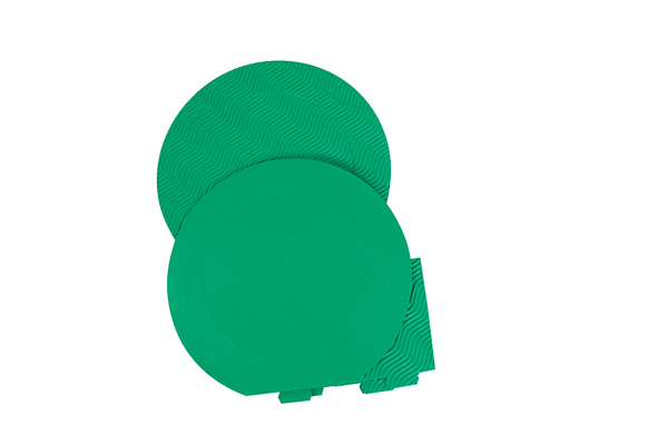 Laternen-Rohlinge, rund, aus 3D-Colorwellpappe, 10 Stück, Farbe wählbar