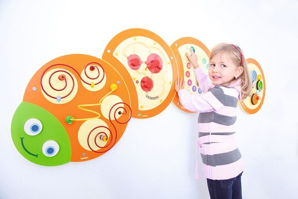 Wandspiel Raupe, 5-teiliges Set
