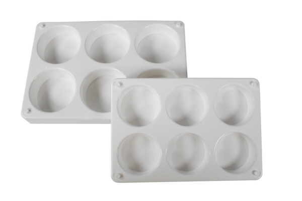 ELVIRAS 8er Tempera-Palette, befüllt mit 44mm Blöcken