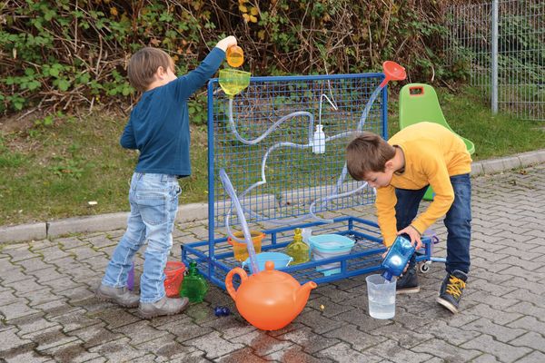 Spielzeug-Gartenlabor, Wasserspiel, Experimentieranlage, Kunststoffbehälter, Kinderoutdoor