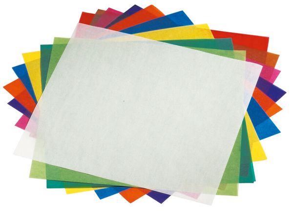 Origamipapier, Transparentpapier, bunt sortiert, 20x20 cm, 500 Blatt