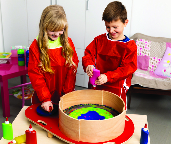 Farbschleuder Profi aus Holz, 36 cm Farbschleuder Profi aus Holz, 36 cm